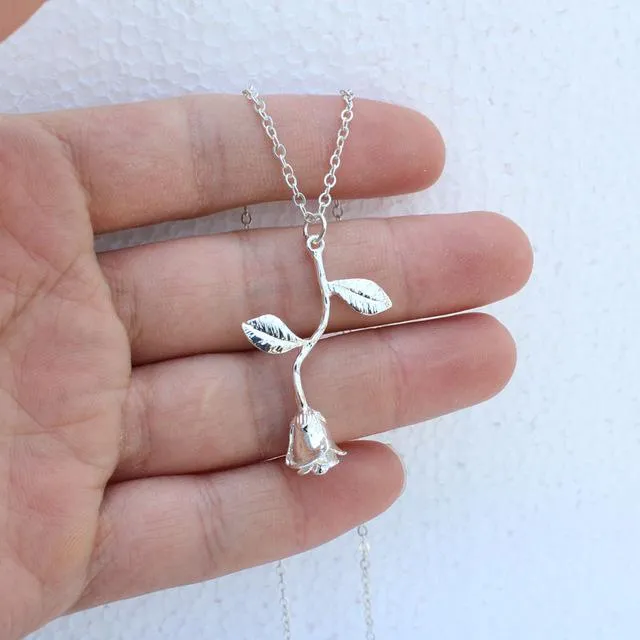 sparklingselections Necklaces New Delicate Vintage Charm Rose Pendants Necklace sparklingselections Necklaces New Delicate Vintage Charm Rose Pendants Necklace