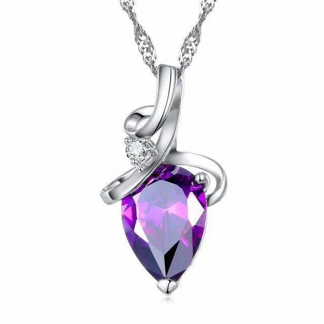 sparklingselections Necklaces New stylish Cubic Zirconia Crystal Rhinestone Necklace Pendant sparklingselections Necklaces New stylish Cubic Zirconia Crystal Rhinestone Necklace Pendant