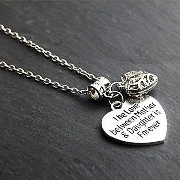 sparklingselections Necklaces The Love Between Mother Daughter Is Forever Beautiful Bond Heart Pendant For Gifts Family Love Sharing Jewelry