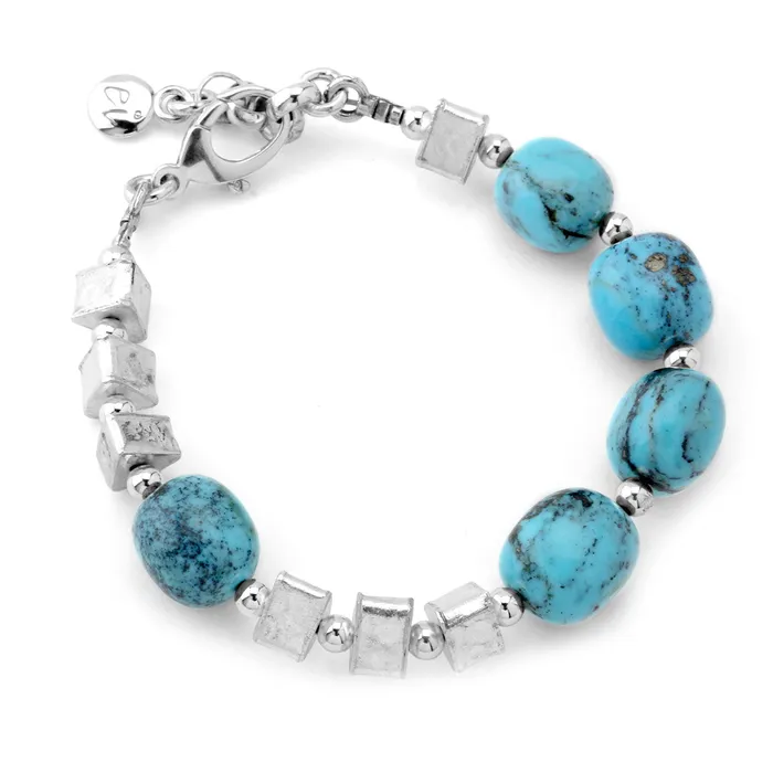 Turquoise Silver Bracelet2403160 Elisa Ilana Bracelets
