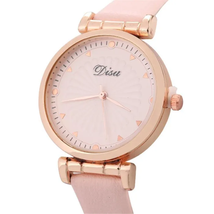 Watches sparklingselections new Fashion Pink Female Leather Quartz Wrist Watch Watches sparklingselections new Fashion Pink Female Leather Quartz Wrist Watch