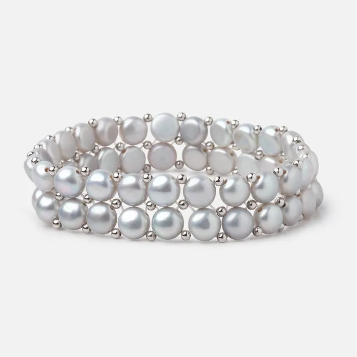 6mm Silver Double Drilled Button Pearls 7 inch 50 Beads Beadsofcambaycom Rings 6mm Silver Double Drilled Button Pearls 7 inch 50 Beads Beadsofcambaycom Rings