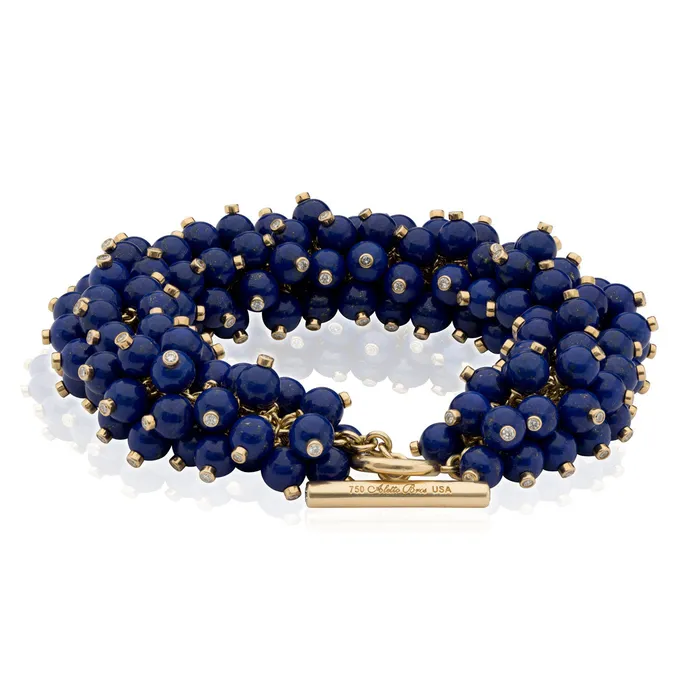 Aletto Brothers Bracelets Aletto Brothers Gold Lapis Celestial Chakra Beaded Bracelet Aletto Brothers Bracelets Aletto Brothers Gold Lapis Celestial Chakra Beaded Bracelet