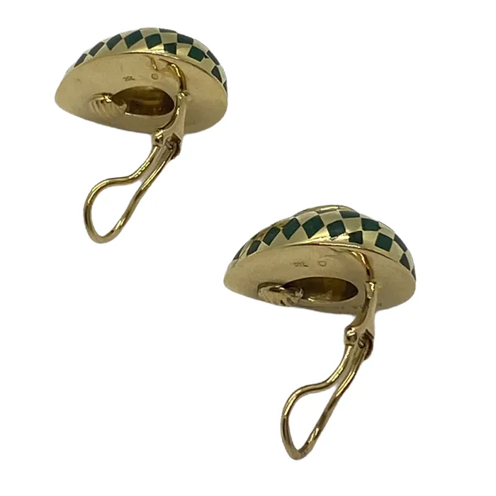 Angela Cummings Angela Cummings 18k Gold Aventurine Topaz Teardrop Earrings Earrings