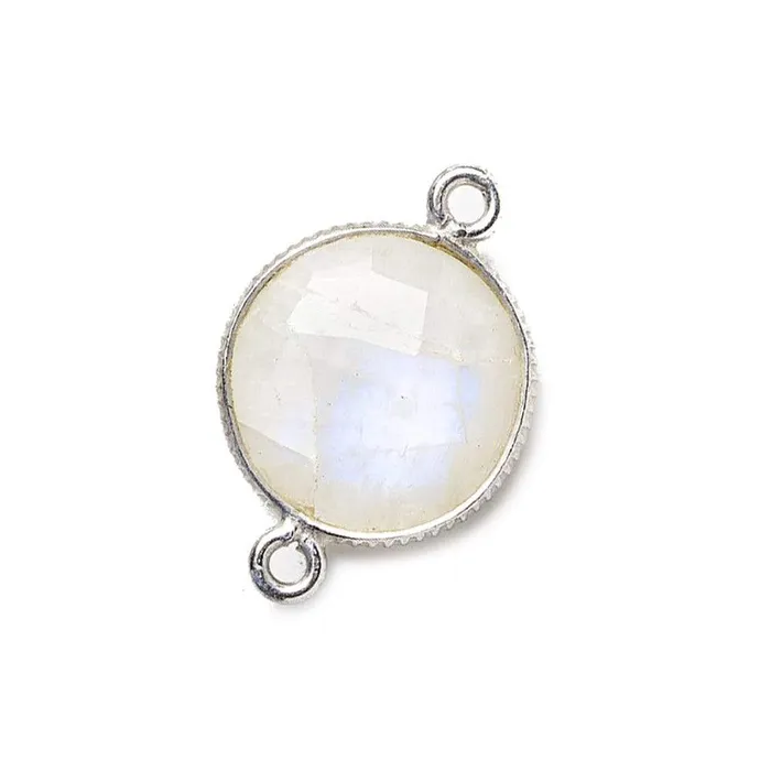 Beadsofcambaycom 15mm Silver 925 Corrugated Bezel Rainbow Moonstone Coin 2 ring Connector 1 pc Rings Beadsofcambaycom 15mm Silver 925 Corrugated Bezel Rainbow Moonstone Coin 2 ring Connector 1 pc Rings
