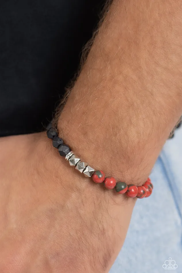 Bracelets Paparazzi Accessories Defaced Deed Orange Bracelet Jewelry by Bretta