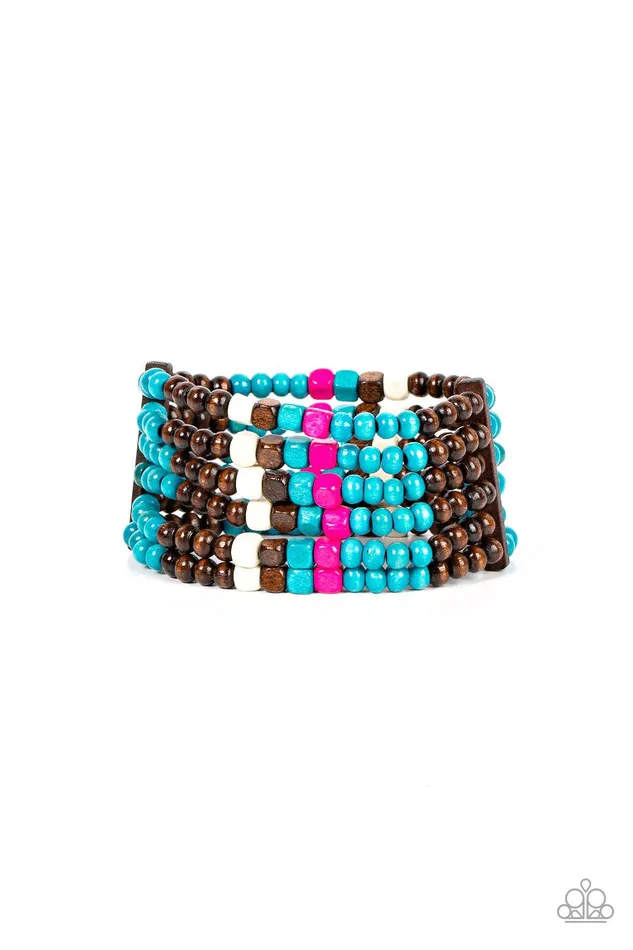 Bracelets Paparazzi Accessories Dive into Maldives Blue Bracelet Jewelry by Bretta