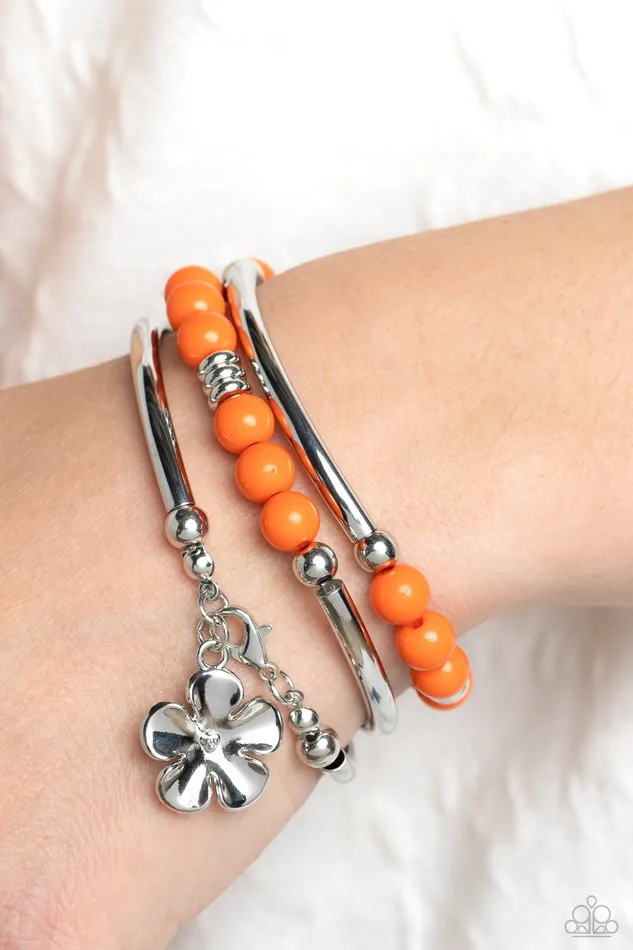 Bracelets Paparazzi Accessories Off the WRAP Orange Bracelet Jewelry by Bretta