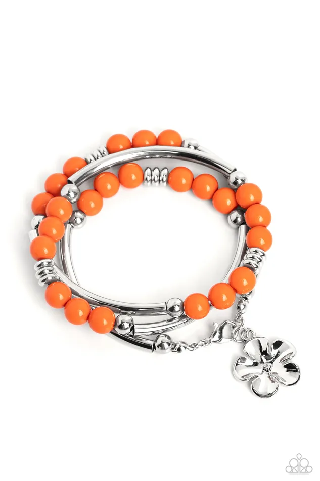 Bracelets Paparazzi Accessories Off the WRAP Orange Bracelet Jewelry by Bretta