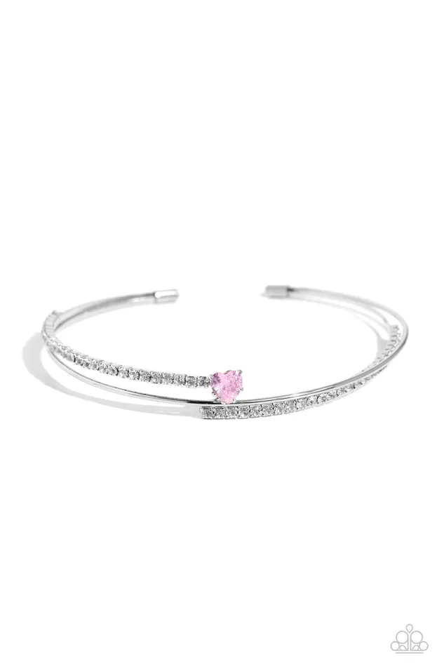 Bracelets Paparazzi Accessories Sensational Sweetheart Pink Bracelet Jewelry by Bretta
