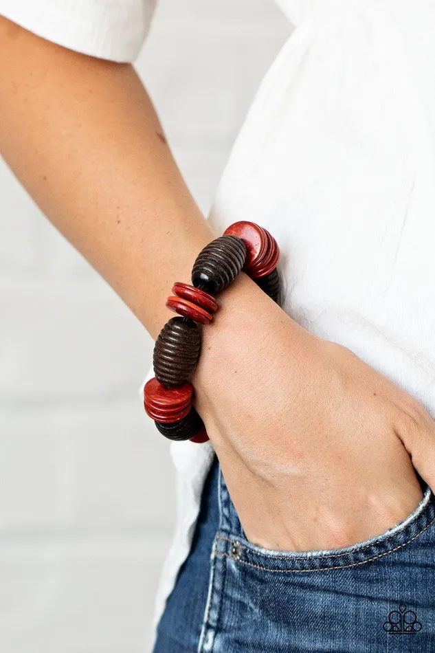 Caribbean Castaway Red Bracelet Jewelry by Bretta Paparazzi Accessories Bracelets Caribbean Castaway Red Bracelet Jewelry by Bretta Paparazzi Accessories Bracelets