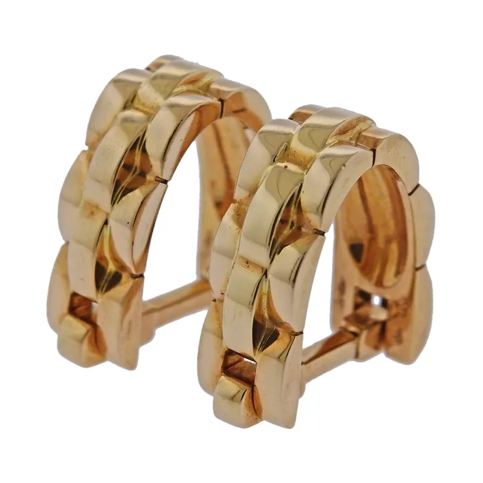 Cartier Maillon Panthere Gold Stirrup Cufflinks Cartier PreStyled Sets