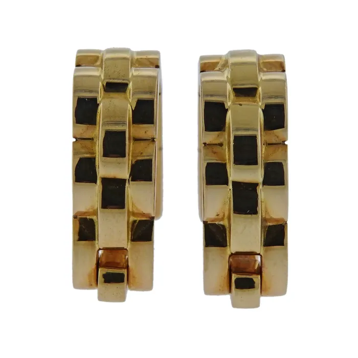 Cartier Maillon Panthere Gold Stirrup Cufflinks Cartier PreStyled Sets