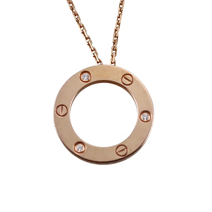 Cartier Necklaces Cartier Love Yellow Gold Diamond Pendant Necklace