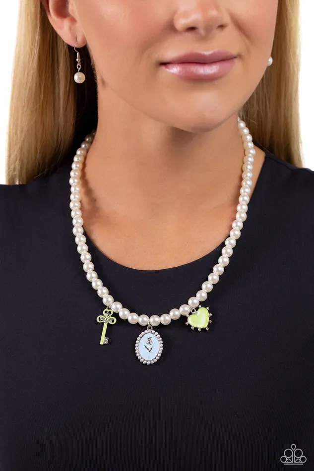 Charming Collision Green Necklace Jewelry by Bretta Paparazzi Accessories Necklaces Charming Collision Green Necklace Jewelry by Bretta Paparazzi Accessories Necklaces