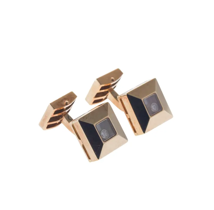 Chopard PreStyled Sets Chopard Happy Diamonds Yellow Gold Cufflinks