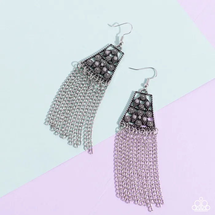 Cleopatras Allure Silver Earrings Jewelry by Bretta Paparazzi Accessories Earrings