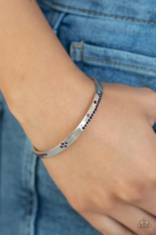 Dainty Dazzle Purple Bracelet Jewelry by Bretta Paparazzi Accessories Bracelets