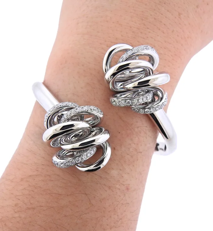 De Grisogono Bracelets De Grisogono Vortice White Gold Diamond Bracelet
