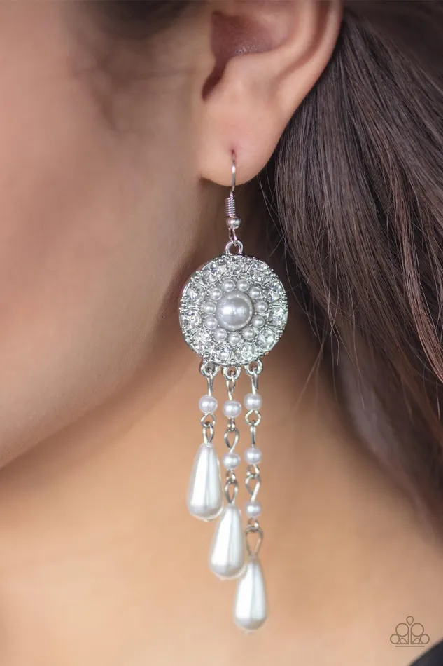 Dreams Can Come True White Earrings Jewelry by Bretta Paparazzi Accessories Earrings Dreams Can Come True White Earrings Jewelry by Bretta Paparazzi Accessories Earrings