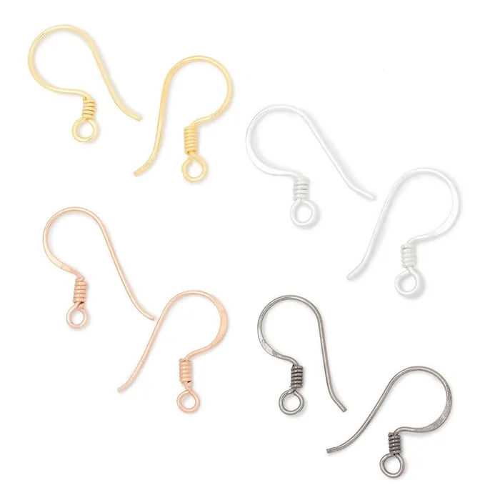 Earrings Beadsofcambaycom 17mm Wire Wrapped Ear Wire 10 pieces
