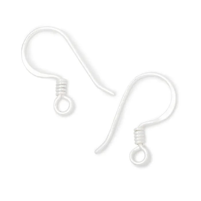 Earrings Beadsofcambaycom 17mm Wire Wrapped Ear Wire 10 pieces Earrings Beadsofcambaycom 17mm Wire Wrapped Ear Wire 10 pieces