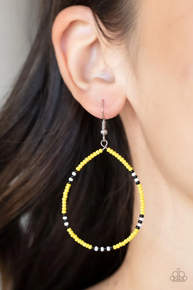 Earrings Keep Up The Good BEADWORK Yellow Earrings Jewelry by Bretta Paparazzi Accessories Earrings Keep Up The Good BEADWORK Yellow Earrings Jewelry by Bretta Paparazzi Accessories