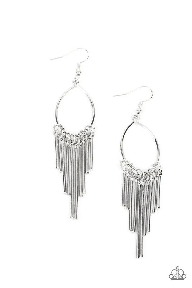 Earrings Paparazzi Accessories Mood Swing Silver Earrings Jewelry by Bretta