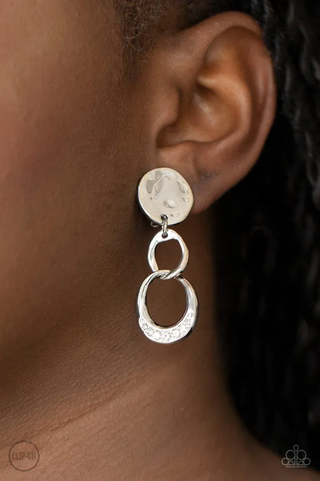 Earrings Paparazzi Accessories Reshaping Refinement White Clipon Earrings Jewelry by Bretta Earrings Paparazzi Accessories Reshaping Refinement White Clipon Earrings Jewelry by Bretta