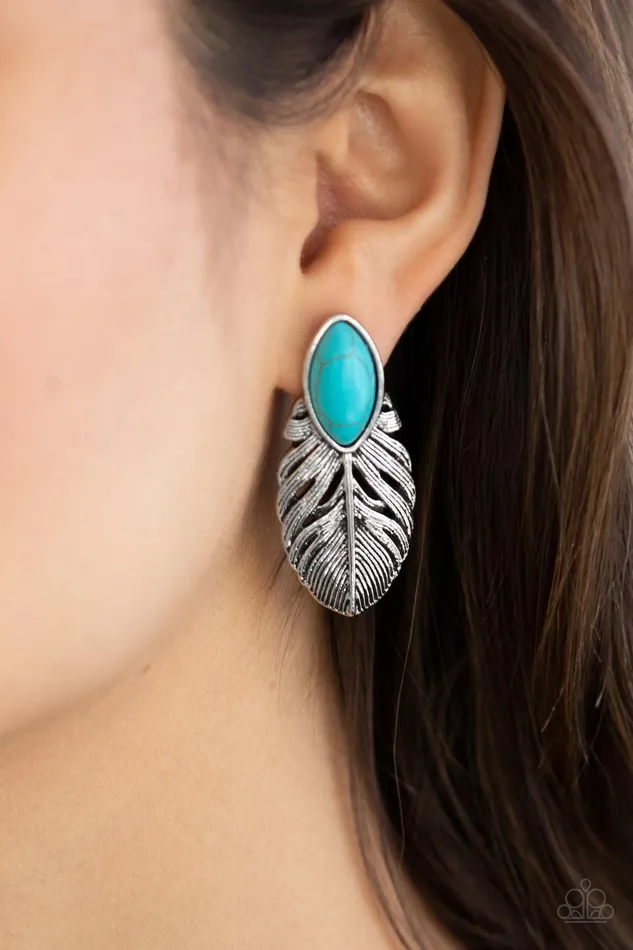 Earrings Paparazzi Accessories Rural Roadrunner Blue Earrings Jewelry by Bretta