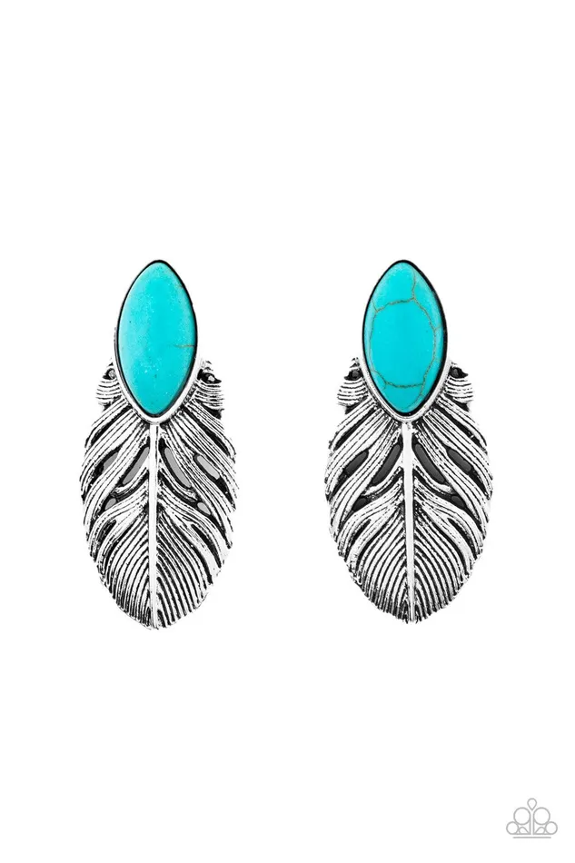 Earrings Paparazzi Accessories Rural Roadrunner Blue Earrings Jewelry by Bretta