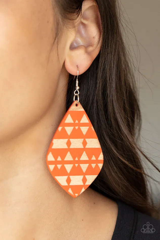 Earrings Paparazzi Accessories Zimbabwe Zoo Orange Earrings Jewelry by Bretta