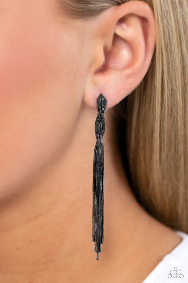 Earrings Ropin Rodeo Queen Black Earrings Jewelry by Bretta Paparazzi Accessories Earrings Ropin Rodeo Queen Black Earrings Jewelry by Bretta Paparazzi Accessories
