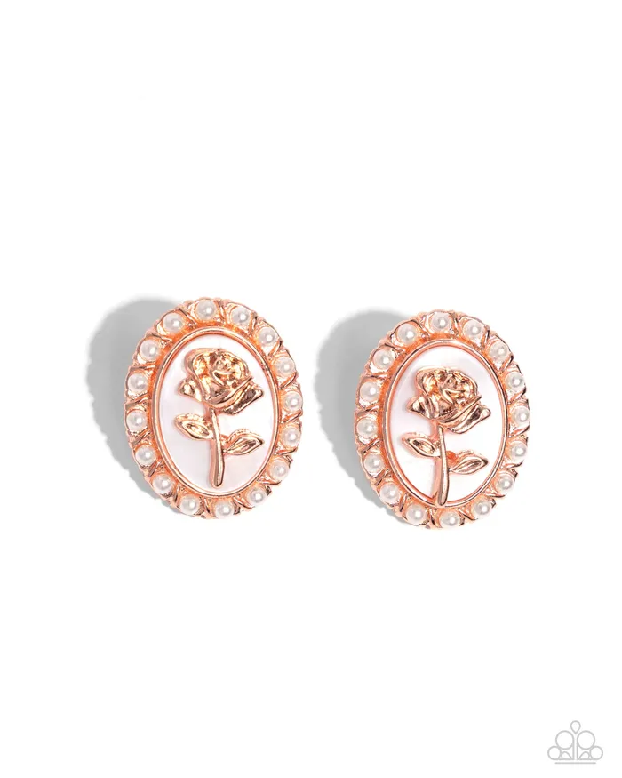 Earrings Rosy Relic Copper Earrings Jewelry by Bretta Paparazzi Accessories