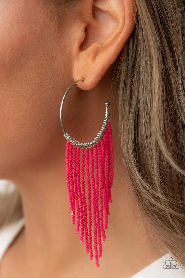 Earrings Saguaro Breeze Pink Earrings Jewelry by Bretta Paparazzi Accessories