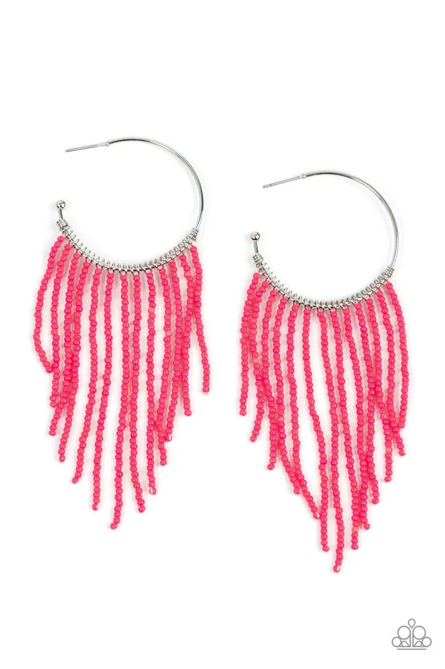 Earrings Saguaro Breeze Pink Earrings Jewelry by Bretta Paparazzi Accessories