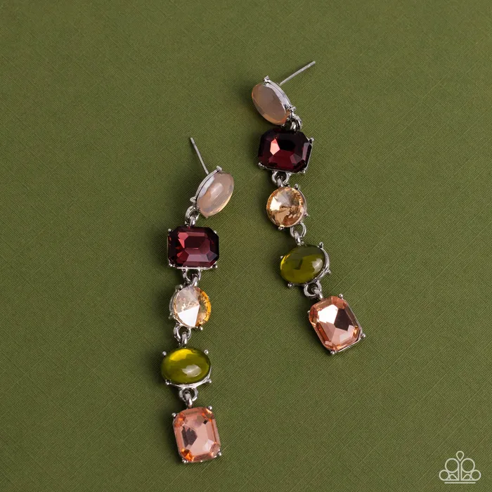Earrings Sophisticated Stack Multi Earrings Jewelry by Bretta Paparazzi Accessories