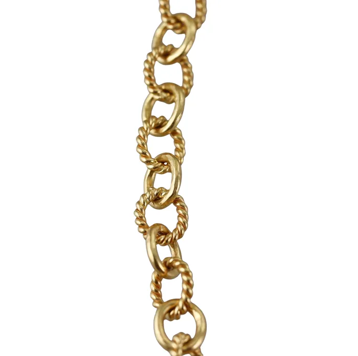 Elizabeth Locke Sicilian Link Gold Toggle Necklace Elizabeth Locke Necklaces