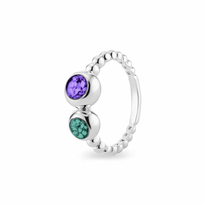 EverWith EverWith Ladies Rondure Double Array Bubble Band Memorial Ashes Ring Rings EverWith EverWith Ladies Rondure Double Array Bubble Band Memorial Ashes Ring Rings