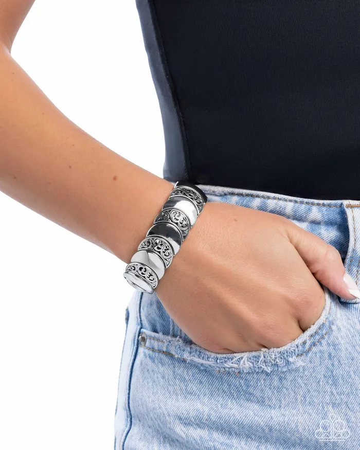 Filigree Flair Silver Bracelet Jewelry by Bretta Paparazzi Accessories Bracelets Filigree Flair Silver Bracelet Jewelry by Bretta Paparazzi Accessories Bracelets