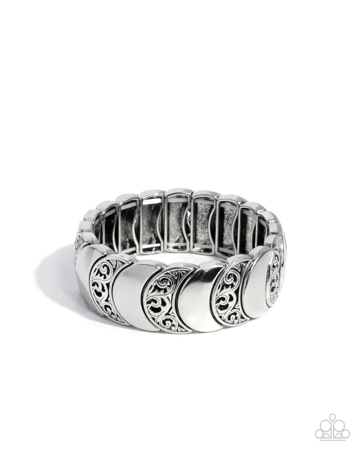Filigree Flair Silver Bracelet Jewelry by Bretta Paparazzi Accessories Bracelets