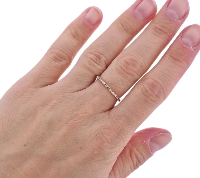 Georg Jensen 18k Rose Gold Aurora Diamond Ring 1553 Georg Jensen Rings