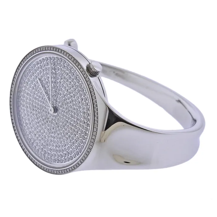 Georg Jensen Vivianna Diamond Dial 34mm Quartz Ladies Watch 35756 Georg Jensen Watches