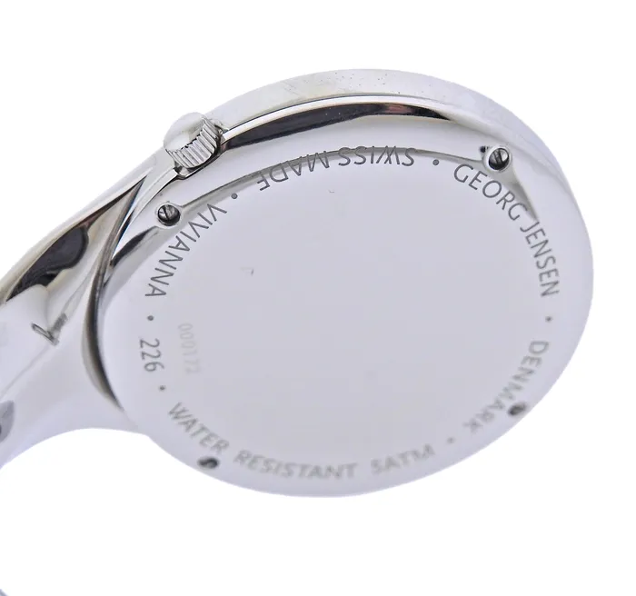 Georg Jensen Vivianna Diamond Dial 34mm Quartz Ladies Watch 35756 Georg Jensen Watches