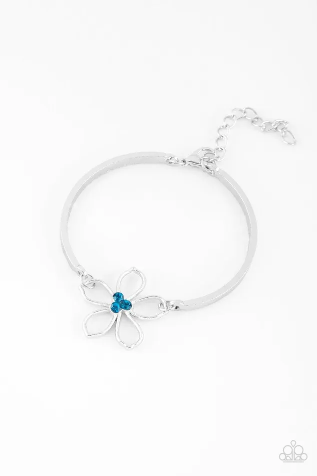 Hibiscus Hipster Blue Bracelet Jewelry By Bretta Paparazzi Accessories Bracelets