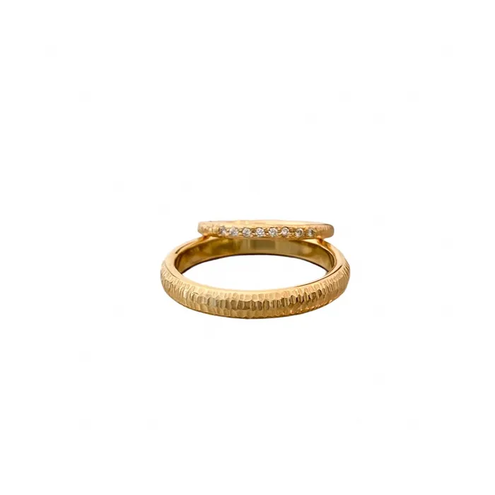 Joanna Jablko Jewelry Rings Pavement Diamond 14 kt gold ring