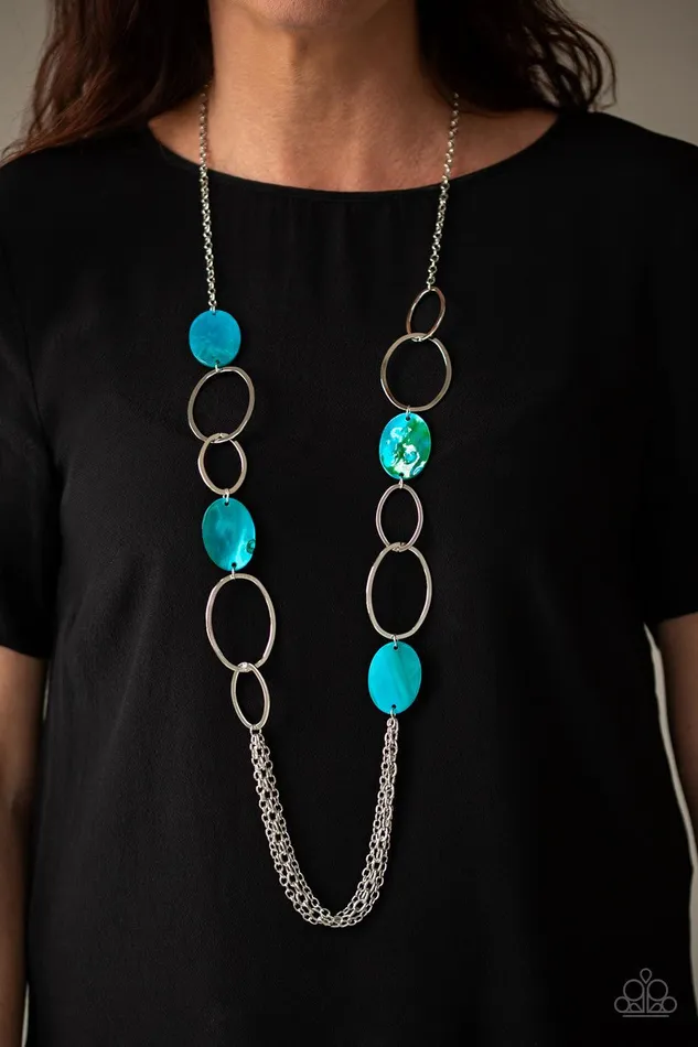 Kaleidoscope Coasts Blue Necklace Jewelry by Bretta Paparazzi Accessories Necklaces Kaleidoscope Coasts Blue Necklace Jewelry by Bretta Paparazzi Accessories Necklaces