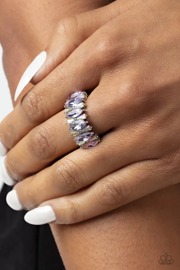 Kaleidoscopic Knockout Purple Ring Jewelry by Bretta Paparazzi Accessories Rings Kaleidoscopic Knockout Purple Ring Jewelry by Bretta Paparazzi Accessories Rings