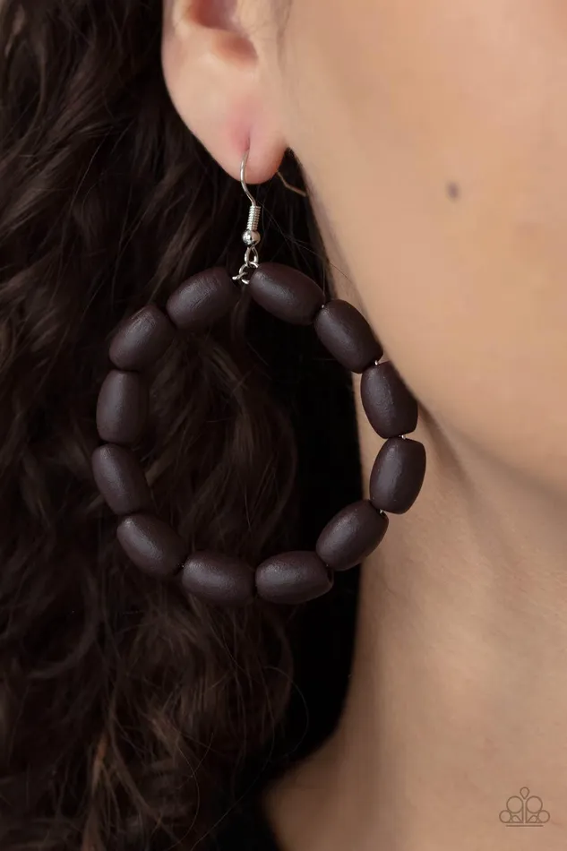 Living The WOOD Life Brown Earrings Jewelry by Bretta Paparazzi Accessories Earrings Living The WOOD Life Brown Earrings Jewelry by Bretta Paparazzi Accessories Earrings