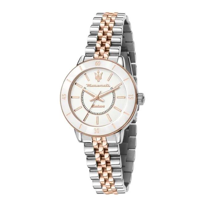Maserati Bracelets Maserati womens watch Successo 32 mm solar movement twotone bracelet Maserati Bracelets Maserati womens watch Successo 32 mm solar movement twotone bracelet